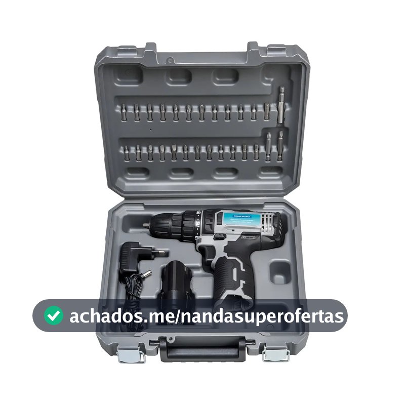 Parafusadeira Furadeira Com Maleta 30 Peças 10,8v Tramontina Cor - Frequência