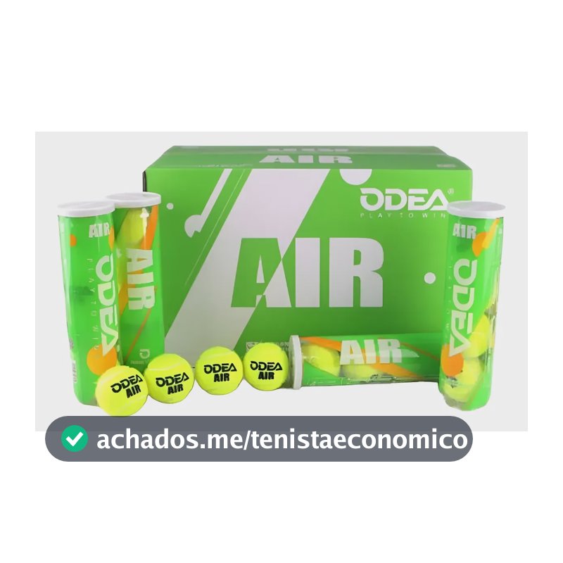 Caixa De Bolas De Tênis Odea Air - (24x4) Caixa Com 96 Bolas Amarelo