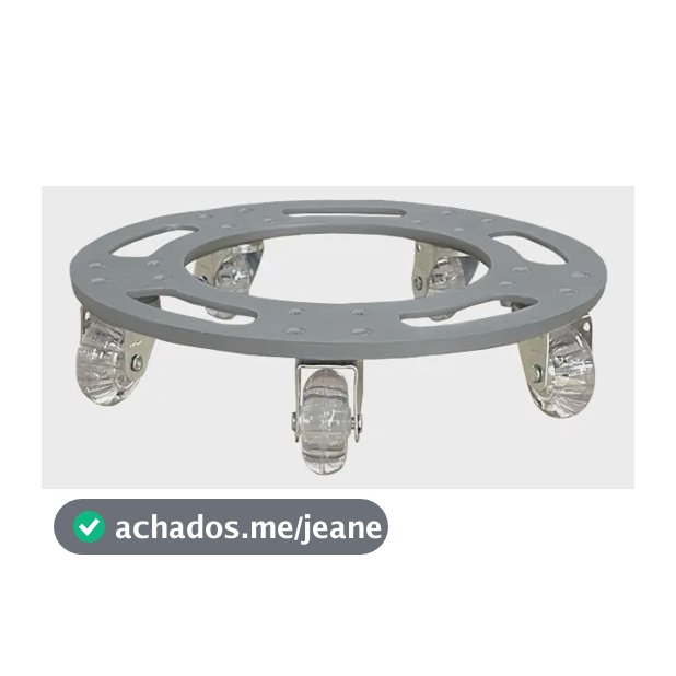 Suporte Base De Aluminio Redondo Roda Silicone Gel R 25x25