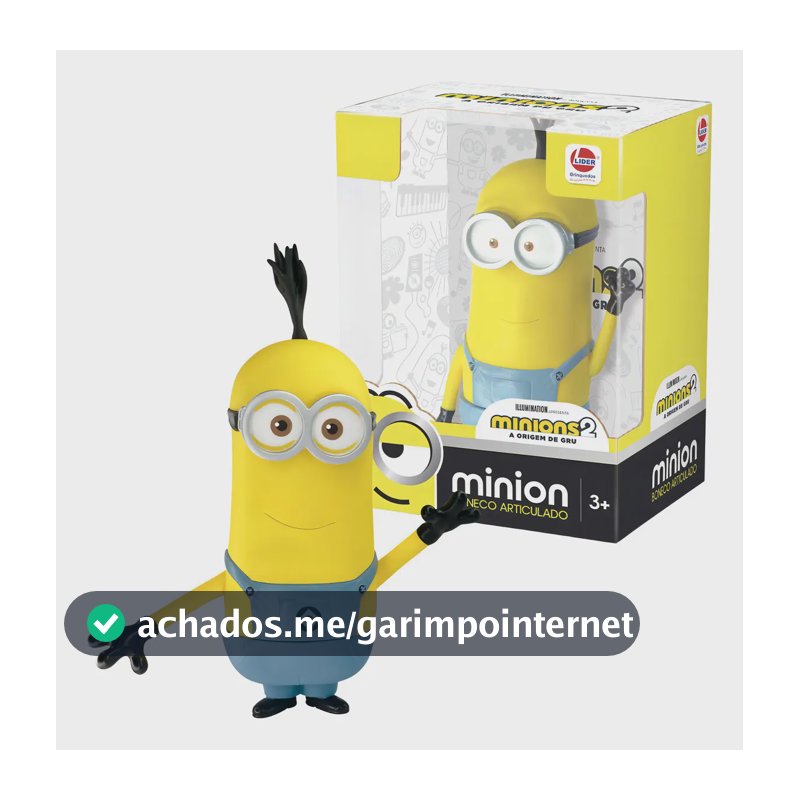 Boneco De Vinil Articulado Kevin Minions Meu Malvado Favorito Brinquedo Infantil Líder