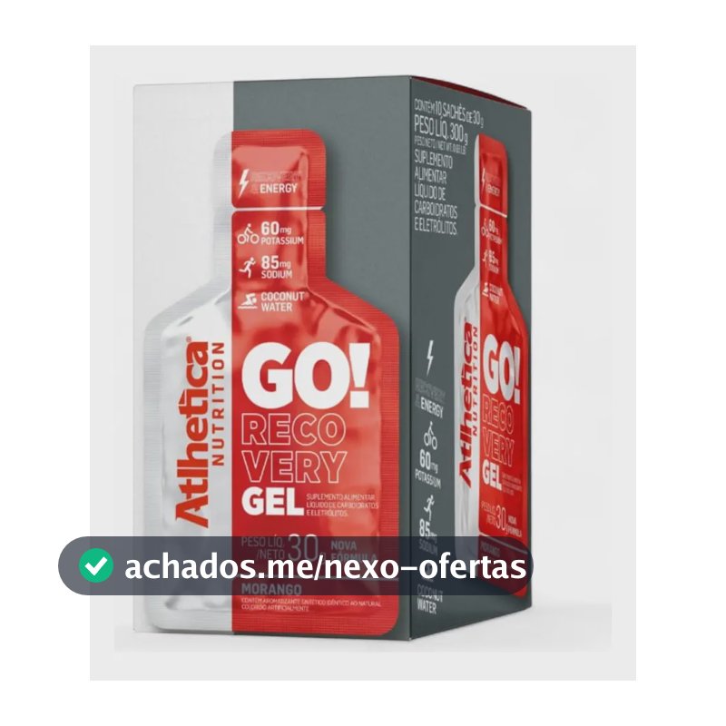 Go! Recovery Gel (display Com 10 Saches De 30g) Morango Morango