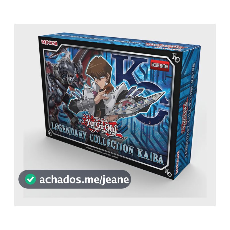 Yu-Gi-Oh! Legendary Collection Kaiba Ilimitado, Kit com 35 Cartas Holográficas e Cromadas em Inglês