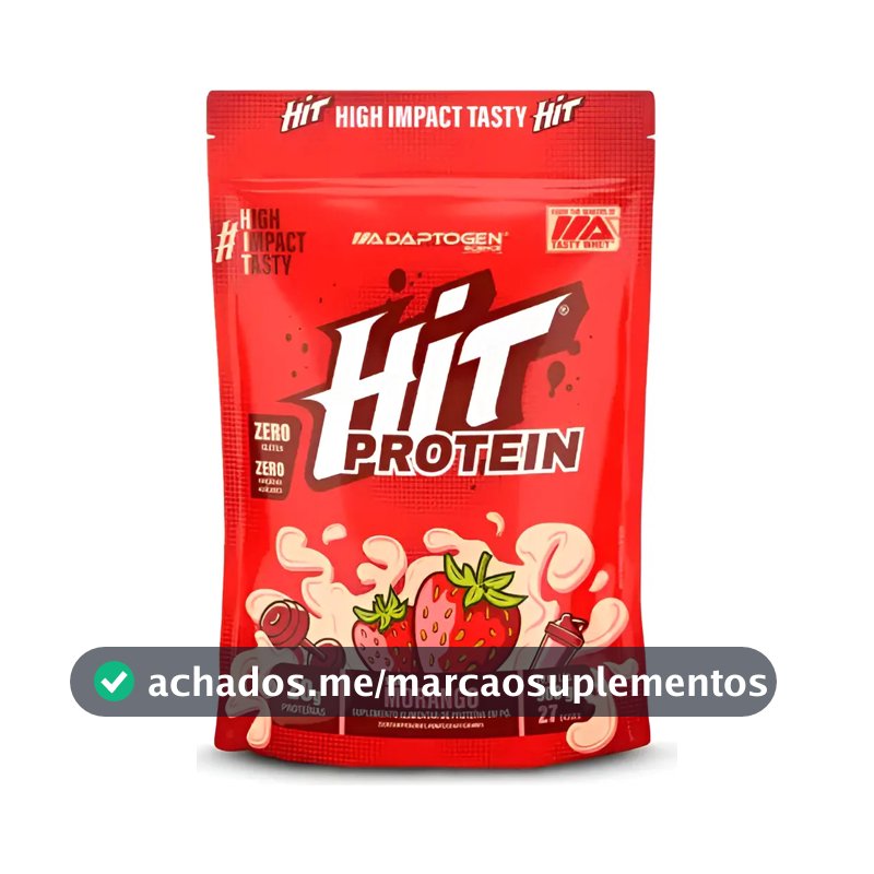 Hit Protein Whey 900g - Adaptogen Science Sabor Morango