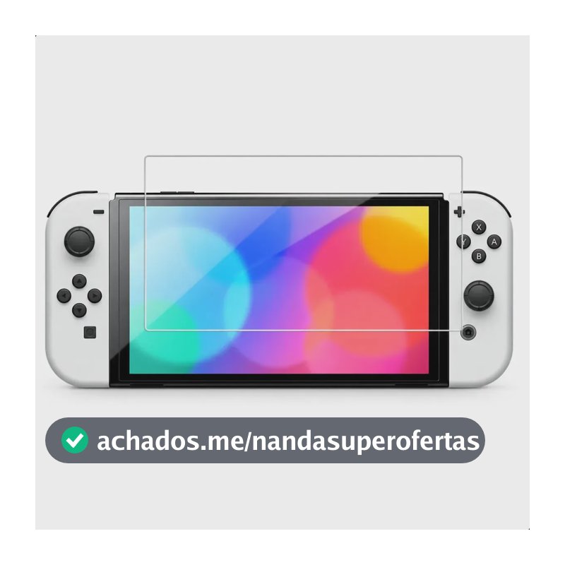 Película Vidro Temperado Tela 9h Para Nintendo Switch Oled