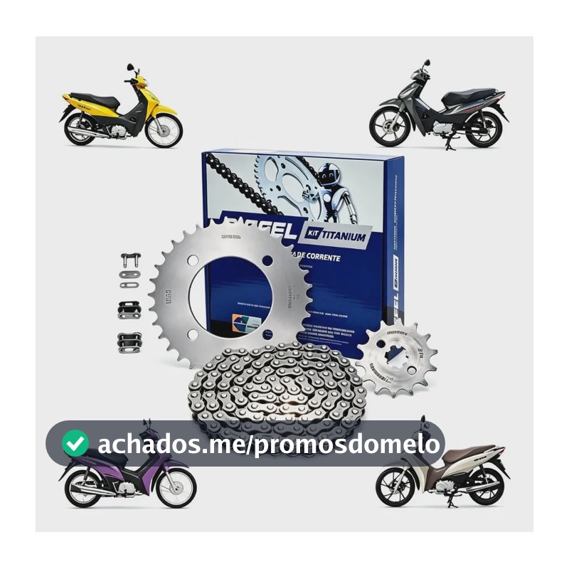 Kit Relação Honda Biz 110i E 125 Riffel Original Promoção Prata