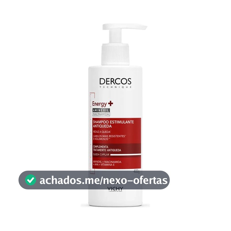 Shampoo Antiqueda Estimulante com Aminexil, Dercos Energy+ Vichy, 400g