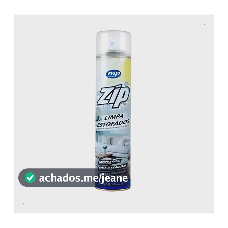 Limpa Estofados Zip Clean Brilhante 300ml - Incolor