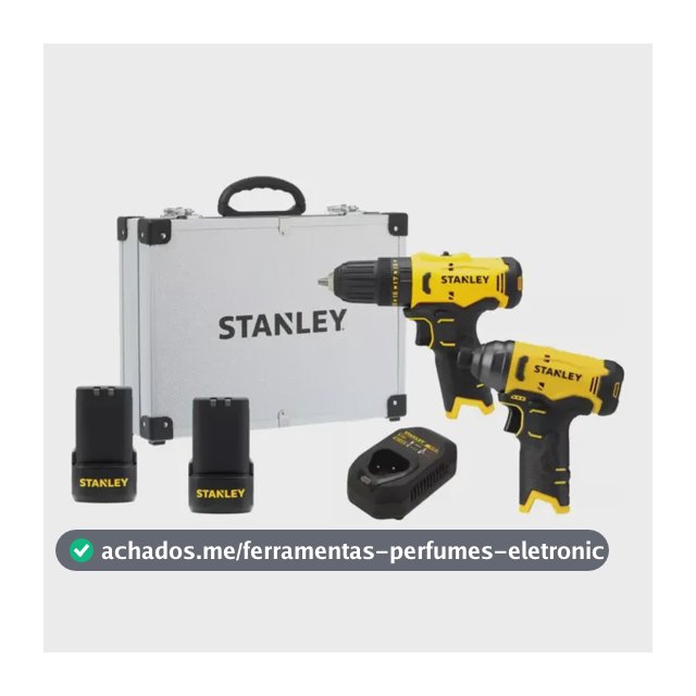 Kit Parafusadeira De Impacto E Furadeira/parafus Stanley