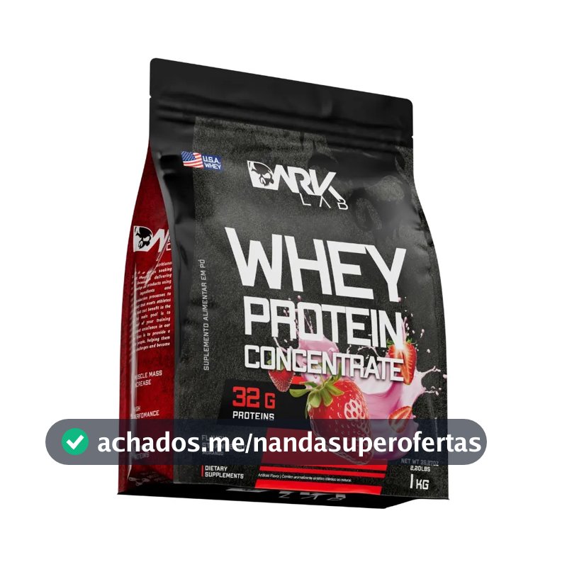 Whey Protein Concentrado 1kg Morango Dark Lab