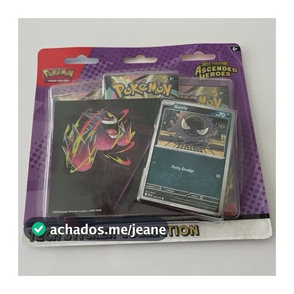 Ascended Heroes - Tech Sticker Collection (gastly) Mega Evolution Ascended Heroes - Tech Sticker Collection Gastly