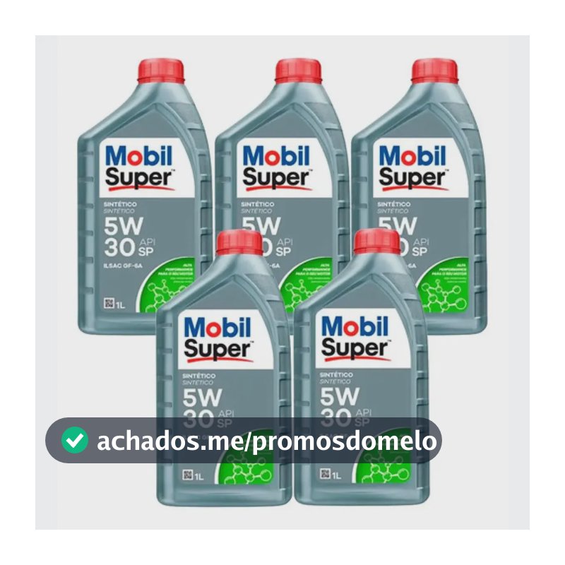 5 Litros Oleo Motor 5w30 Sintetico Api Sp Mobil