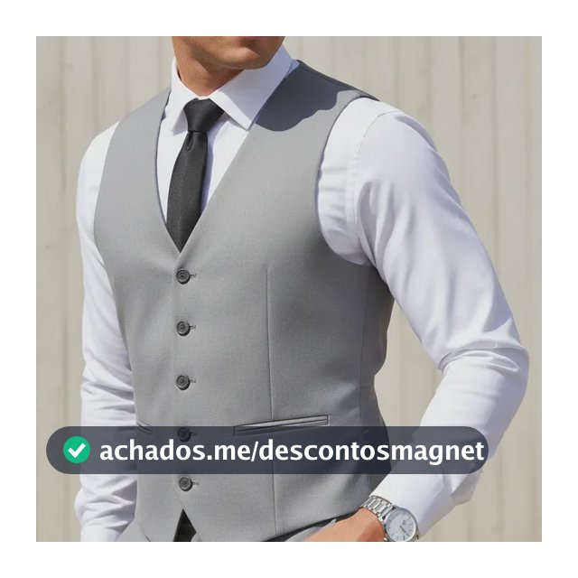 Colete Social Masculino Com Regulagem