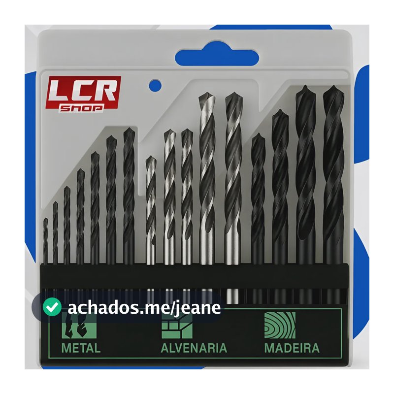 Kit Jogo Brocas Furadeira Ferro Alvenaria Madeira Videa Aço