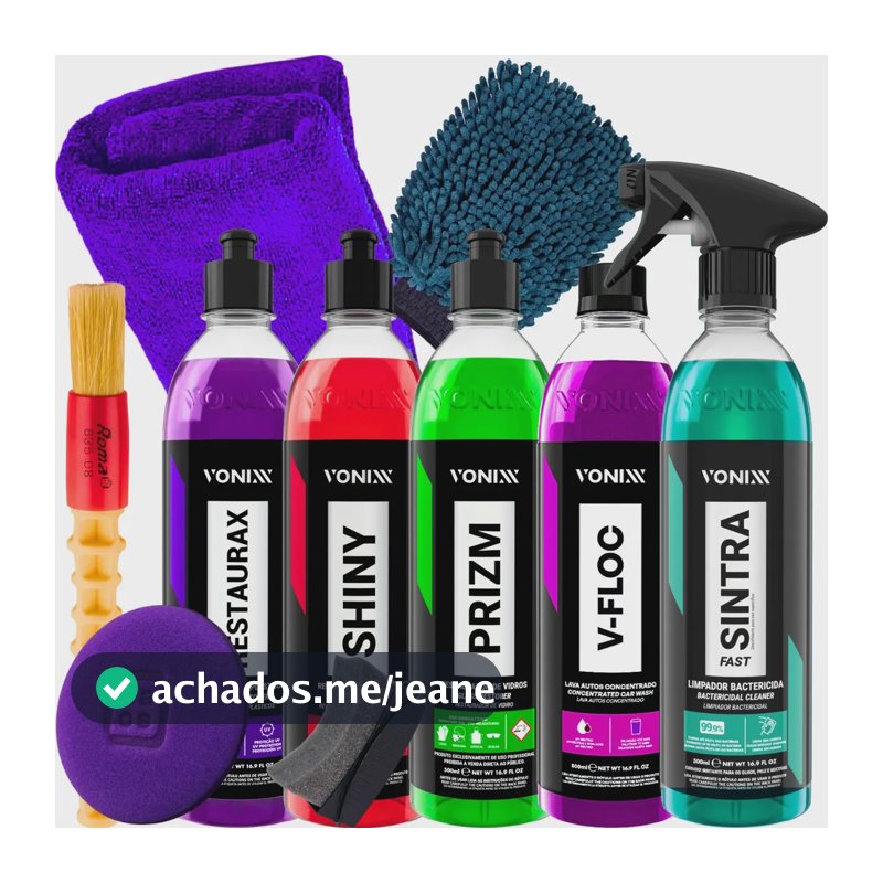Kit Profissional Vonixx Shampoo V-floc Prizm Shiny Restaurax