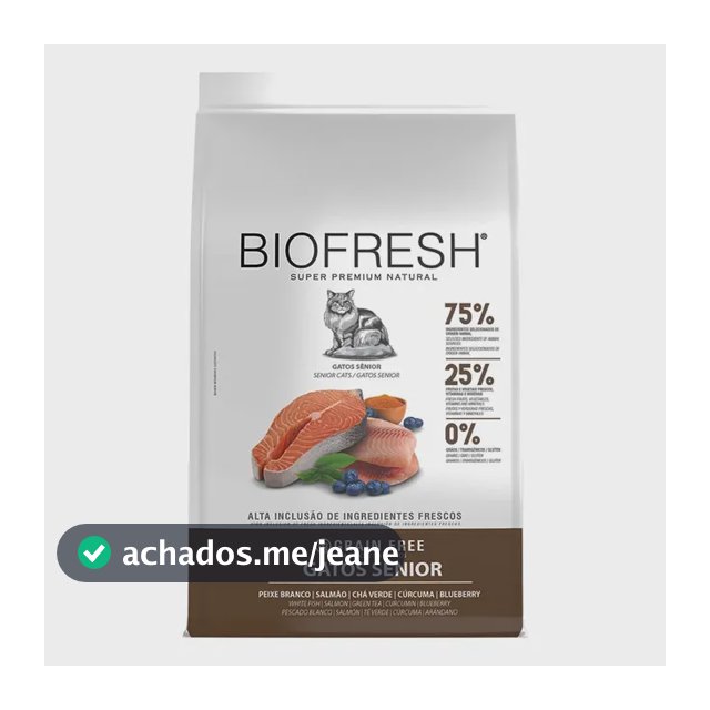 Biofresh Gato Sênior Super Premium Peixe Branco 7,5kg
