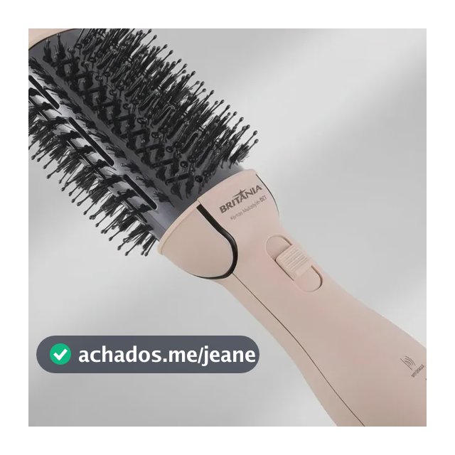 Escova Secadora Britânia Bivolt 1300w Soft Bec07r Original Rosa 127/220v