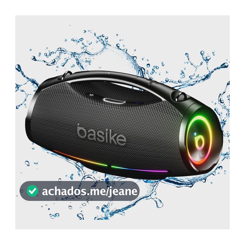 200w Caixa De Som Bluetooth Portátil 30000mah Boombox Ipx6 Basike Caixa Som Estéreo Bass Boost, Alta Hifi ,ajuste Graves / Agudos Com Rgb Luzes Led, Som Para Festa Cor Preto