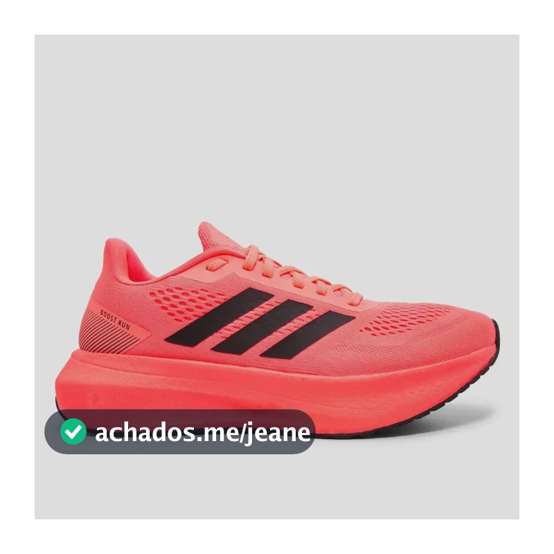 Tênis Feminino Boost Run W adidas Rosa Liso 37 Br