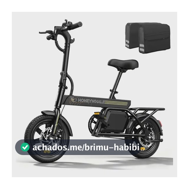 Honeywhale B20 Bicicleta Elétrica, 440w-35km-25km/h-120kg, Scooter Motor-ebike-adulto-bike-autonomia-velocidade Máxima-carga-honey Whale-fat-dobravel, 14 Aro, Freios A Disco Dianteiros E Traseiros
