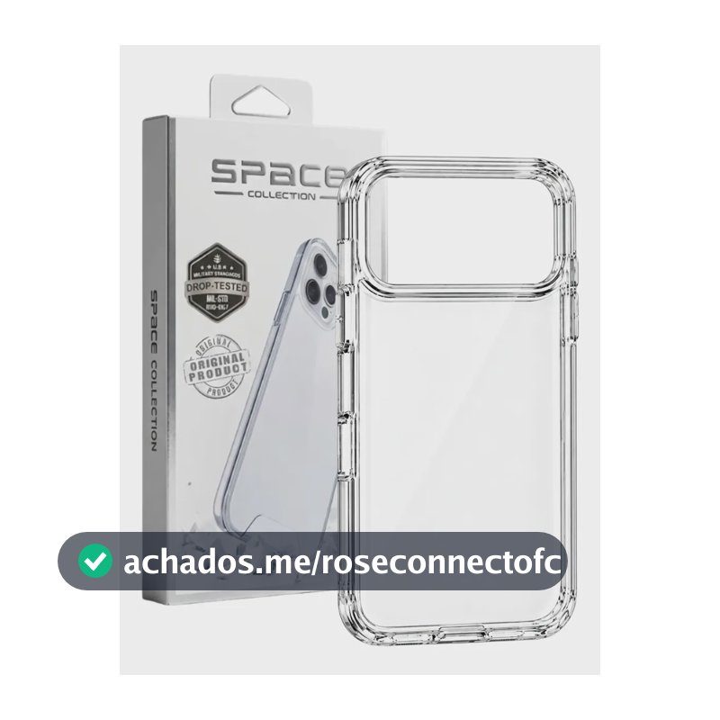 Capinha Transparente Para iPhone 18 Pro Max Capa Resistente Transparente iPhone 18 Pro Max