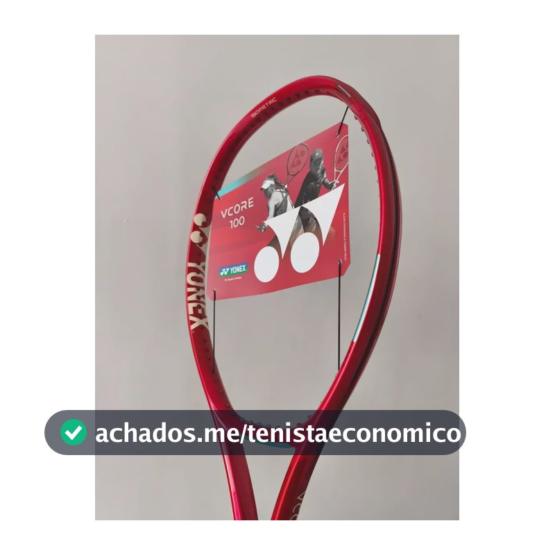 Raquete Yonex Vcore 100 300gr G8 2026 Empunhadura L3 Vermelho 4 3/8