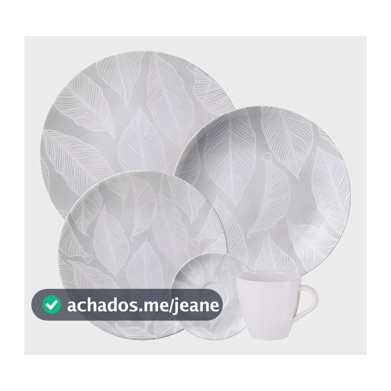 Aparelho De Jantar Tramontina Arbo Porcelana 20 Peças