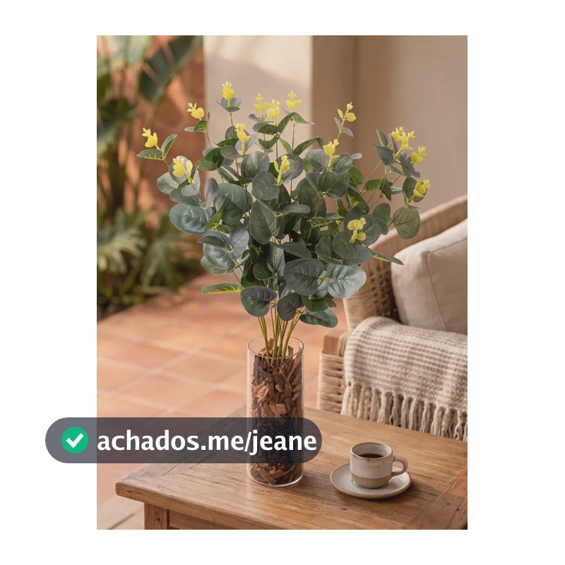 Arranjos Artificiais Planta Artificial Sala Vaso Mesa Jantar Cor Flor Verde