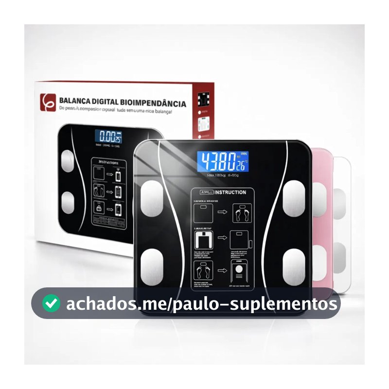 Eps-6905 BaIança Epsilon Inteligente Bluetooth Com App, Lcd, Vidro Temperado, 180kg