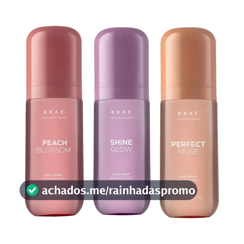 Braé By Ana Paula 3 Body Splash Peach + Perfect + Shine