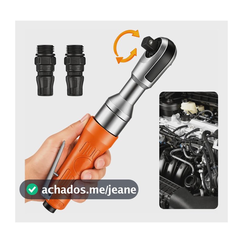 Chave Catraca Reversível Pneumática 160 Rpm 1/2 Pol Lith Laranja