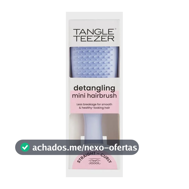 Escova De Cabelo Tangle Teezer Wet Detangler Mini - Verde Água e Lilás