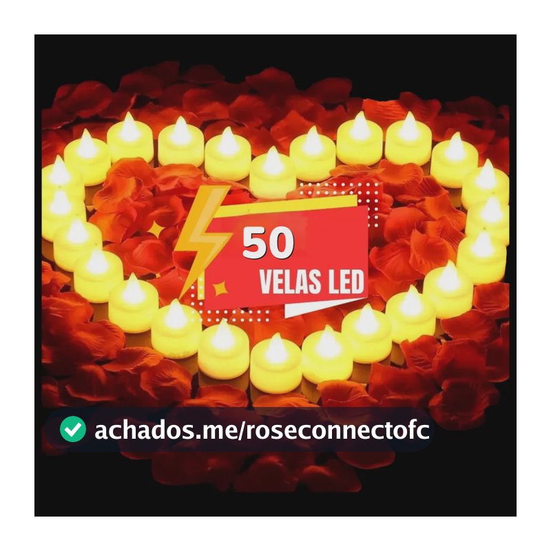 Kit De 50 Mini Vela Led Eletrônica Artificial Decoração