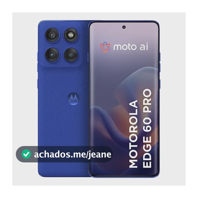 Smartphone Motorola Edge 60 Pro 5g - 256gb 12gb Ram+12gb Ram Boost, Tela Quad-curve Moto Ai 50mp Sony Camera Ultrarresistencia Militar Ip68 + Ip69 - Azul