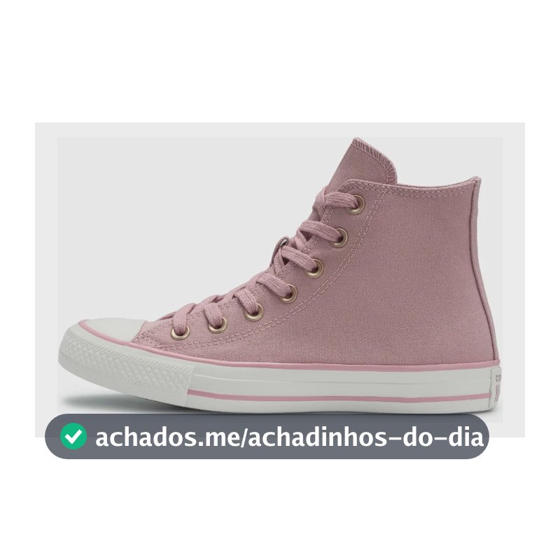 Tênis Chuck Taylor All Star Cano Alto Taylored Lux Converse Rosa Horizonte/amendoa/rosa Horizonte Liso 35 Br