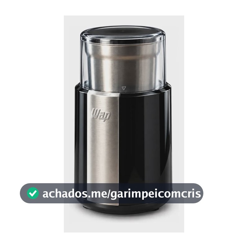 Moedor Elétrico De Café Wap 200w Lâmina Em Aço Inox 127v Preto