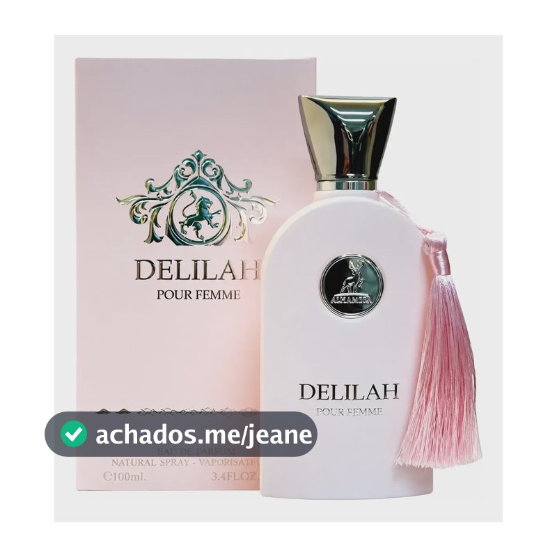 Perfume Árabe Maison Alhambra Delilah Pour 100ml  Original