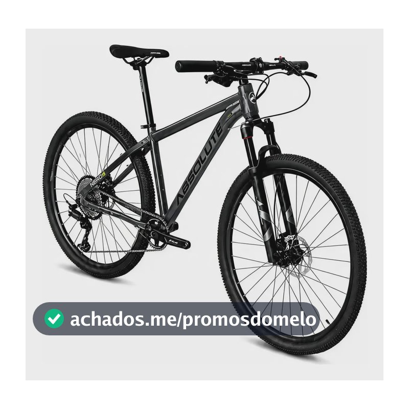 Bicicleta Absolute Nero 6 Comp Shimano Deore Freio Mt200 12v Cinza/preto 19