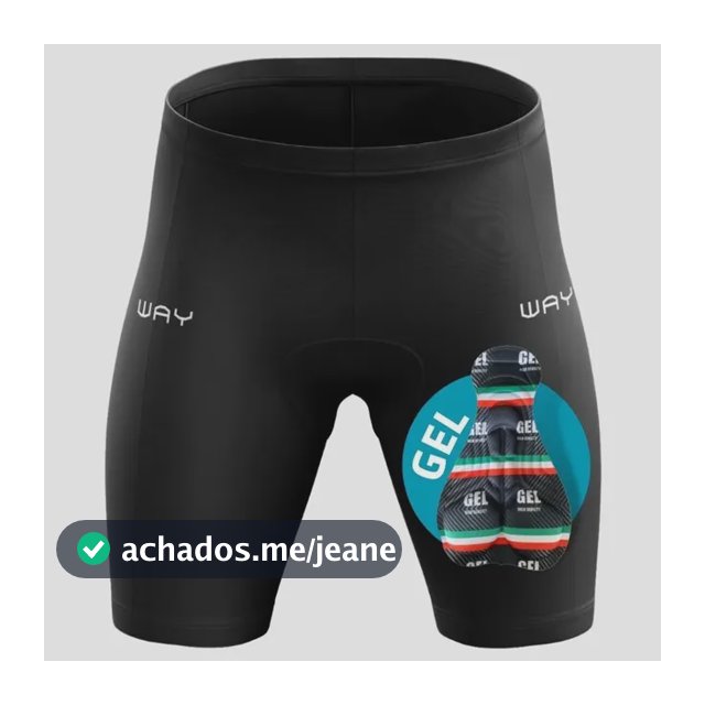 Bermuda Ciclismo Forro Em Gel Bike Masculina Short  pro