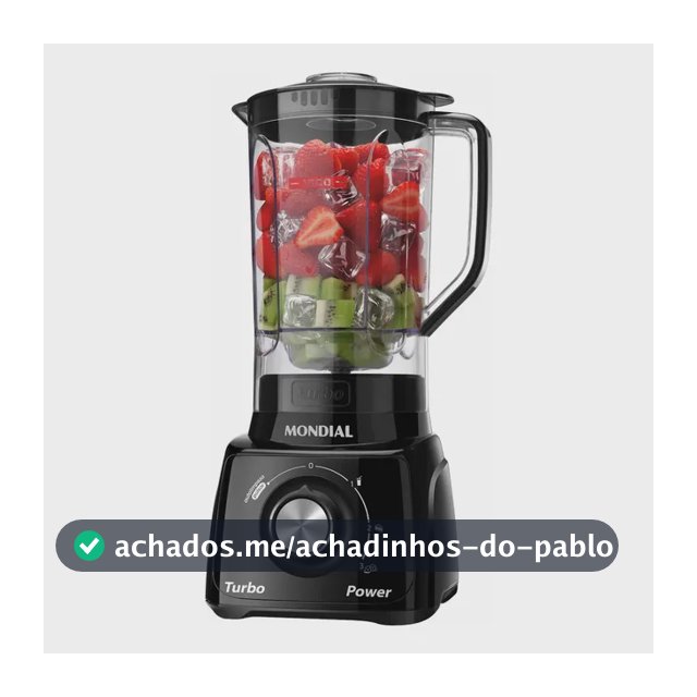 Liquidificador Turbo Power Mondial 550W - L-99 FB
