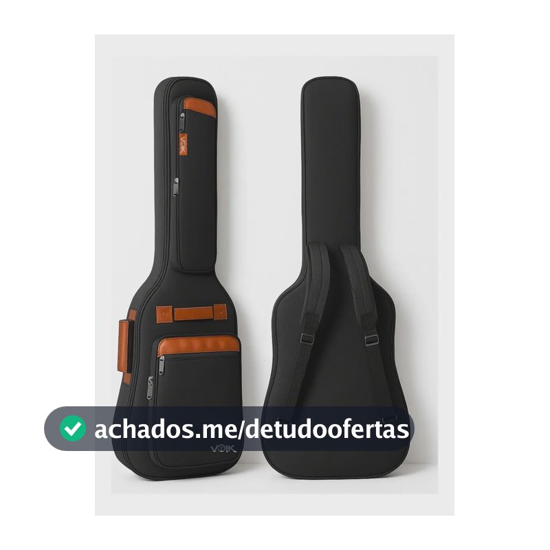 Capa Bag Para Contrabaixo Acolchoada Voik Bb-5120 Cor Preto