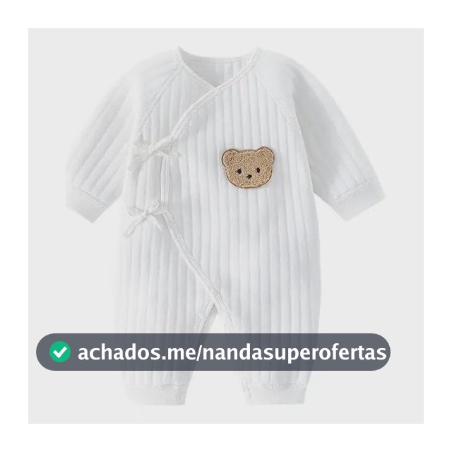 Macacão De Algodão Tricotado De Manga Comprida Para Bebês