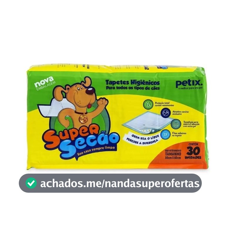 Tapete Super Secao 30 unidades 80x60