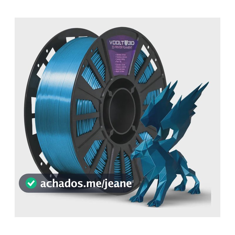 Filamento Pla Azul Metalizado Vsilk 1kg