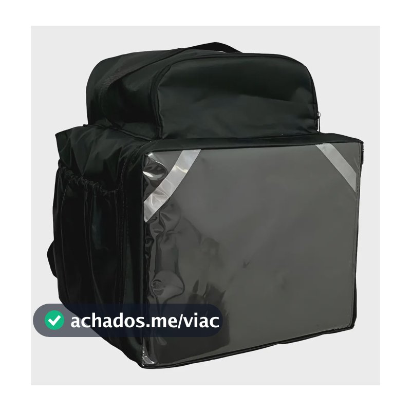 Capa Mochila 45 Litros Bolsa Motoboy Entregas Ifood Preto