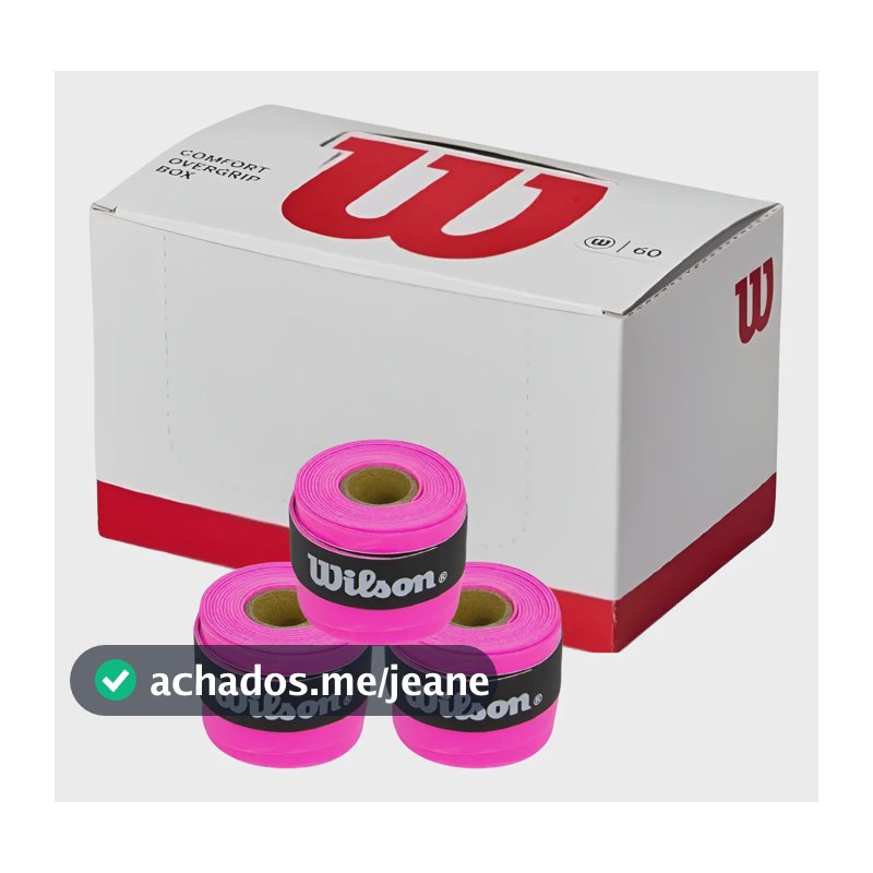 Overgrip Wilson Comfort Kit 03 Unidades Rosa-chiclete