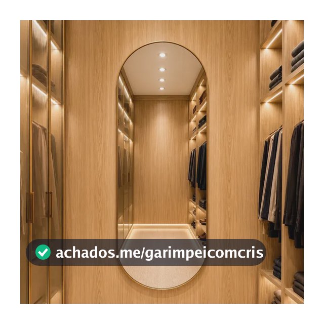 Espelho Veneza 100x50cm Corpo Inteiro Grande Moderno Luxo Suporte