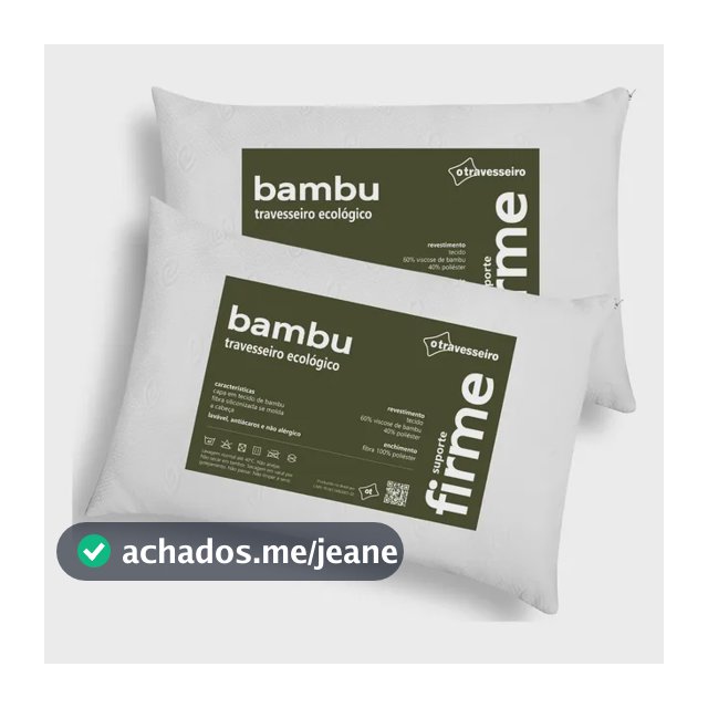 Kit 2 Travesseiros Hotel Bambu Hipoalergênico Antiácaro Antibacteriano Lavável Com Zíper Fibra De Poliéster 50x70 O Travesseiro