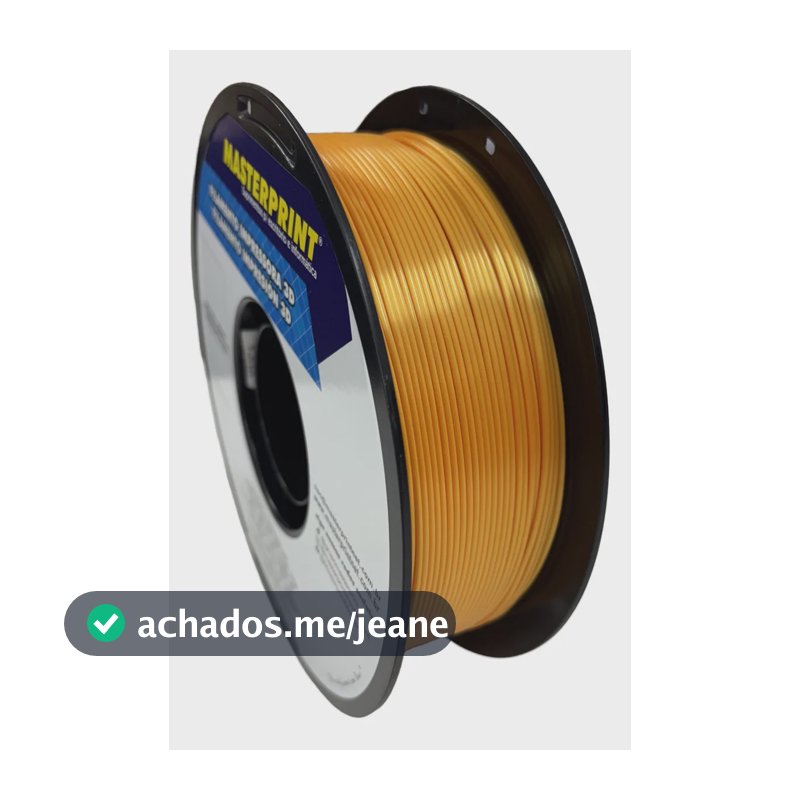 Filamento Impressão 3d Pla Dourado 1kg Masterprint Pla Cor Dourado Premium
