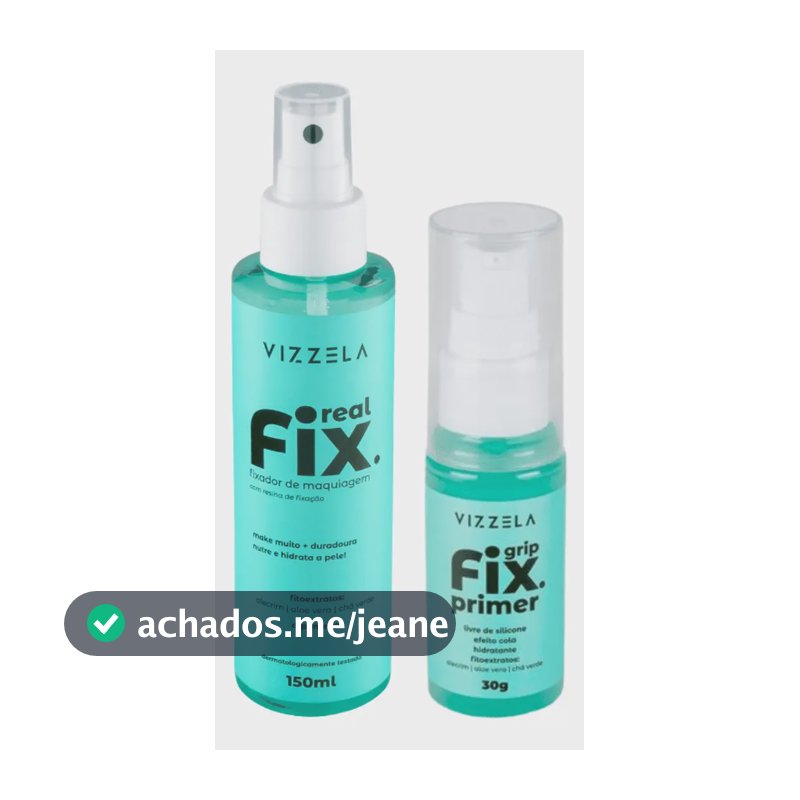 Fixador + Primer Maquiagem Resistente Vizzela