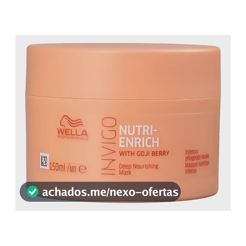 Máscara Nutrição Wella Invigo Enrich 150ml - Cabelos Secos